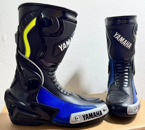Leather boots racing - leather,