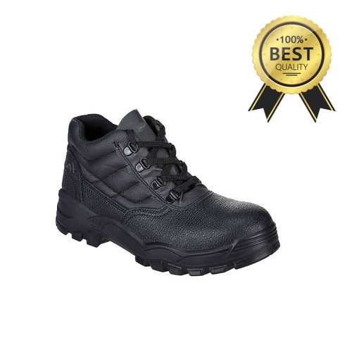 Portwest black leather steel - portwest,