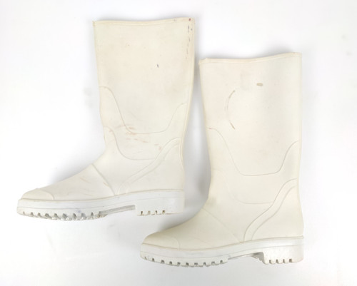 White cri gold pvc work - white,